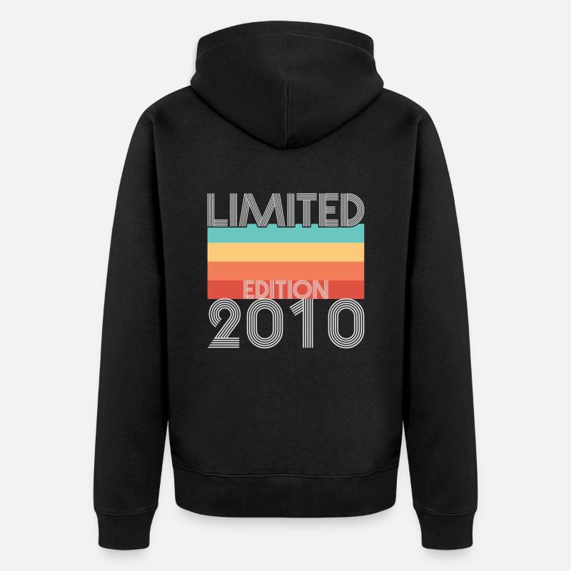 Edition Limitée Rétro 2010 - Veste à capuche bio Premium Unisexe - noir