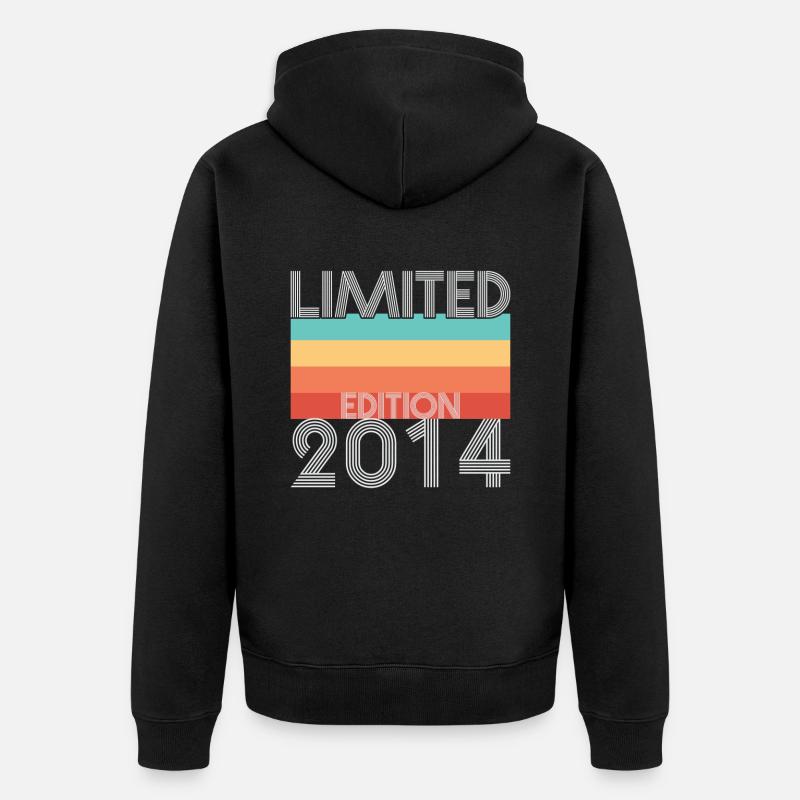 Edition Limitée Rétro 2014 - Veste à capuche bio Premium Unisexe - noir