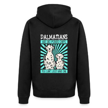 Dalmatian Dogs Dog Owner Cadeau - Veste à capuche bio Premium Unisexe - noir - Dos - Nico (187cm)