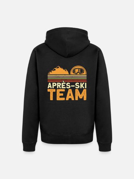 Apres Ski Team - Unisex Premium Bio Zip Hoodie - Schwarz