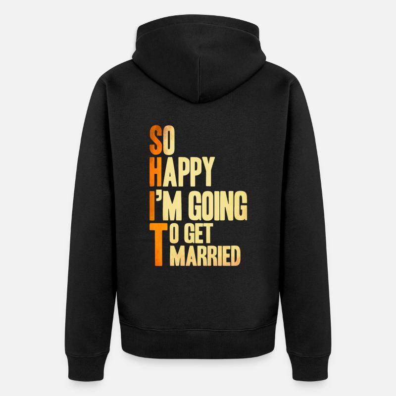 Célibataire - Veste à capuche bio Premium Unisexe - noir