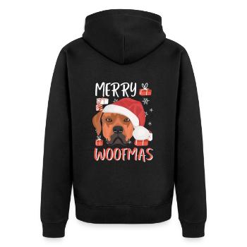 Rhodesian Ridgeback Joyeux Noël - Veste à capuche bio Premium Unisexe - noir - Dos - Nico (187cm)