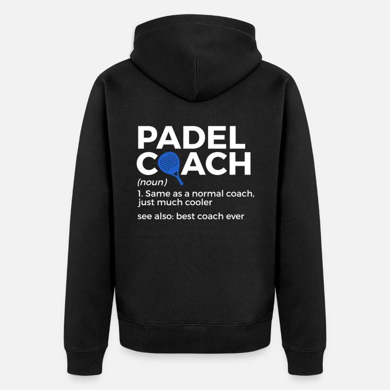 Padel Tennis - Veste à capuche bio Premium Unisexe - noir