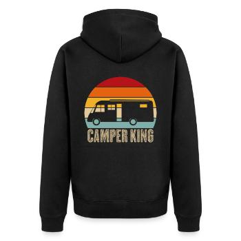 Camping-car camping-car camping-car - Veste à capuche bio Premium Unisexe - noir - Dos - Nico (187cm)