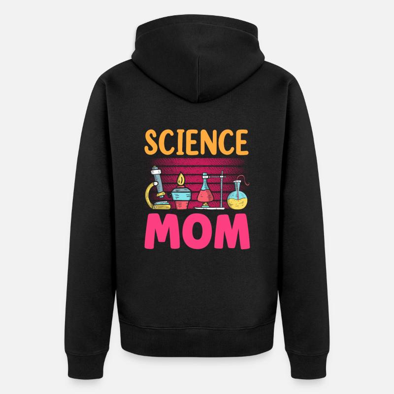 Science Mama Équipe Scientifique Science - Veste à capuche bio Premium Unisexe - noir