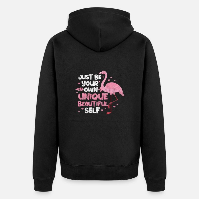 Flamant - Veste à capuche bio Premium Unisexe - noir