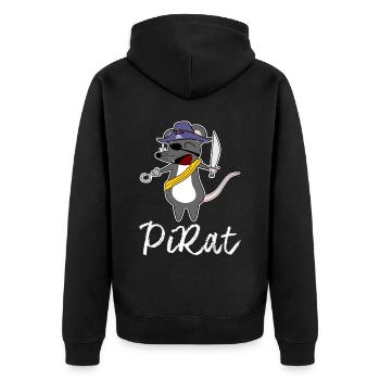 Rat Pirate Pirates Rats - Veste à capuche bio Premium Unisexe - noir - Dos - Nico (187cm)