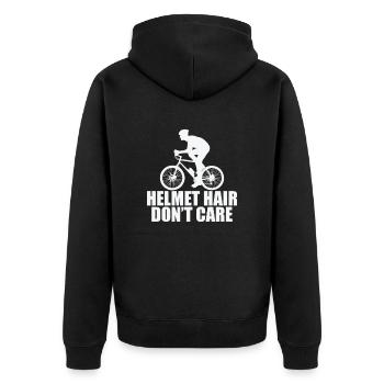 Casque Cheveux Ne se soucie pas Cyclisme Fitness - Veste à capuche bio Premium Unisexe - noir - Dos - Nico (187cm)