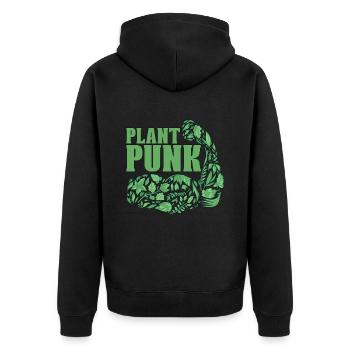 Vegan Diet Plant Punk Plant Based Vegan Diet Lover - Veste à capuche bio Premium Unisexe - noir - Dos - Nico (187cm)