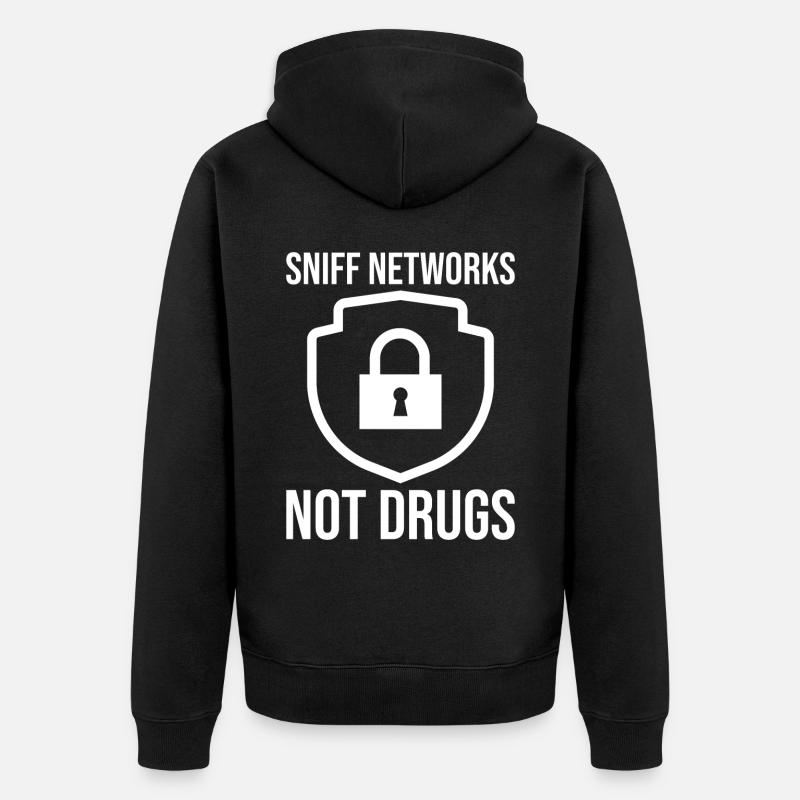 Cybersecurity Computersicherheit Cybersecurity - Unisex Premium Bio Zip Hoodie - Schwarz