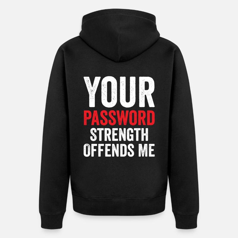 Cybersecurity Computer Security Cybersecurity - Unisex Premium Organic Zip Hoodie - black