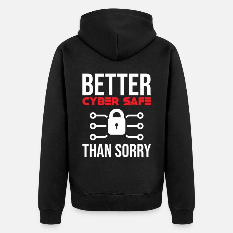 Cybersécurité Sécurité informatique Cybersécurité - Veste à capuche bio Premium Unisexe - noir