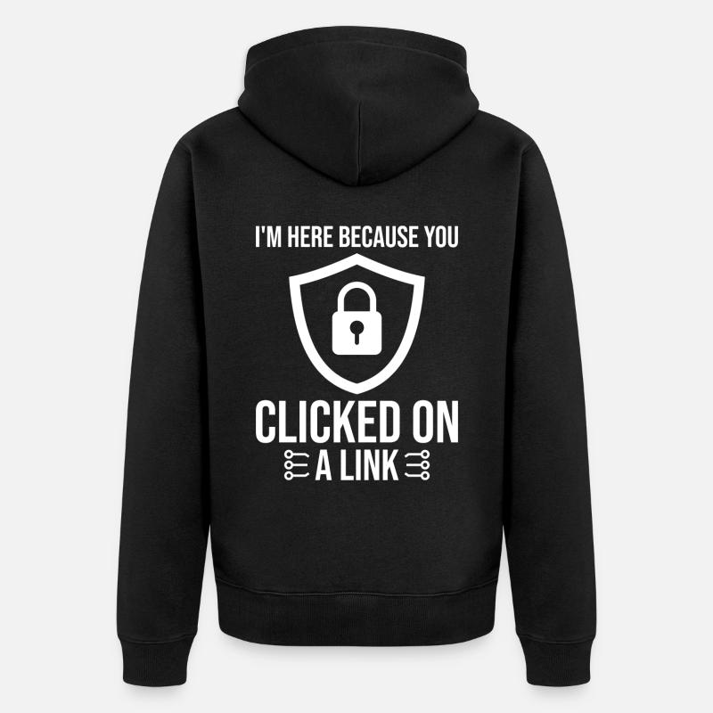 Cybersecurity Computersicherheit Cybersecurity - Unisex Premium Bio Zip Hoodie - Schwarz