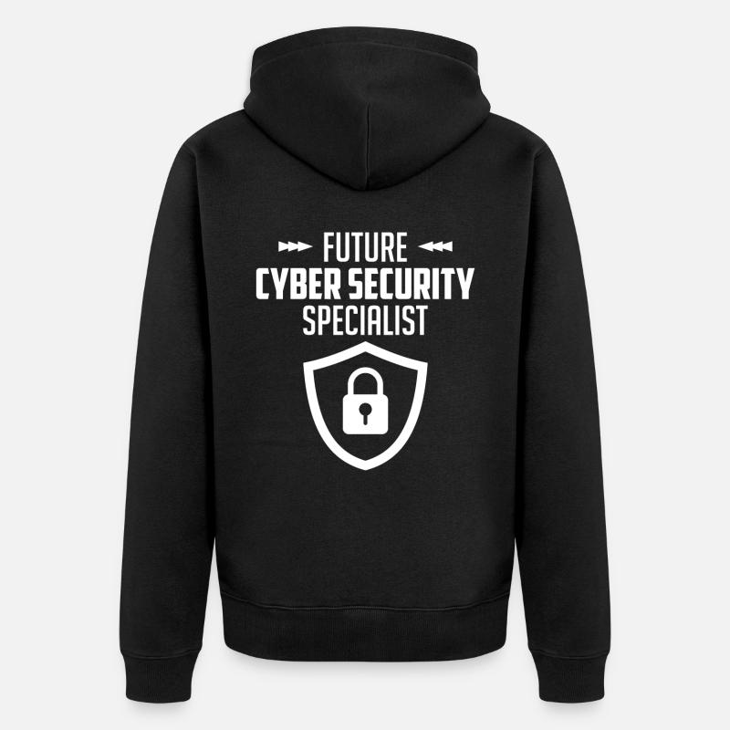 Cybersecurity Computer Security Cybersecurity - Unisex Premium Organic Zip Hoodie - black