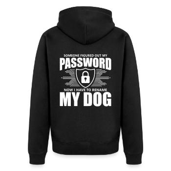 Cybersécurité Sécurité informatique Cybersécurité - Veste à capuche bio Premium Unisexe - noir - Dos - Nico (187cm)