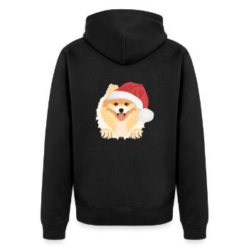 Joyeux Noël de Poméranie - Veste à capuche bio Premium Unisexe - noir - Dos - Nico (187cm)