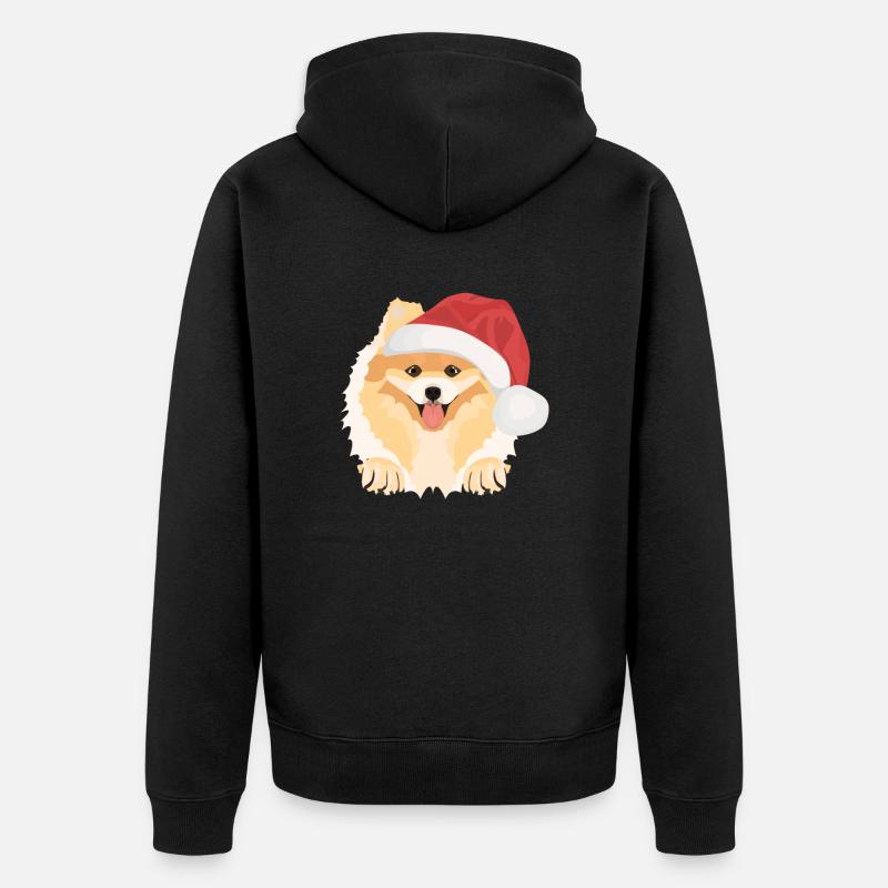 Joyeux Noël de Poméranie - Veste à capuche bio Premium Unisexe - noir