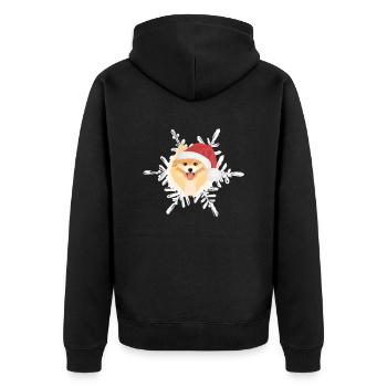 Joyeux Noël de Poméranie - Veste à capuche bio Premium Unisexe - noir - Dos - Nico (187cm)