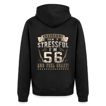 Taxidermistes 56e anniversaire Taxidermistes - Veste à capuche bio Premium Unisexe - noir - Dos - Nico (187cm)
