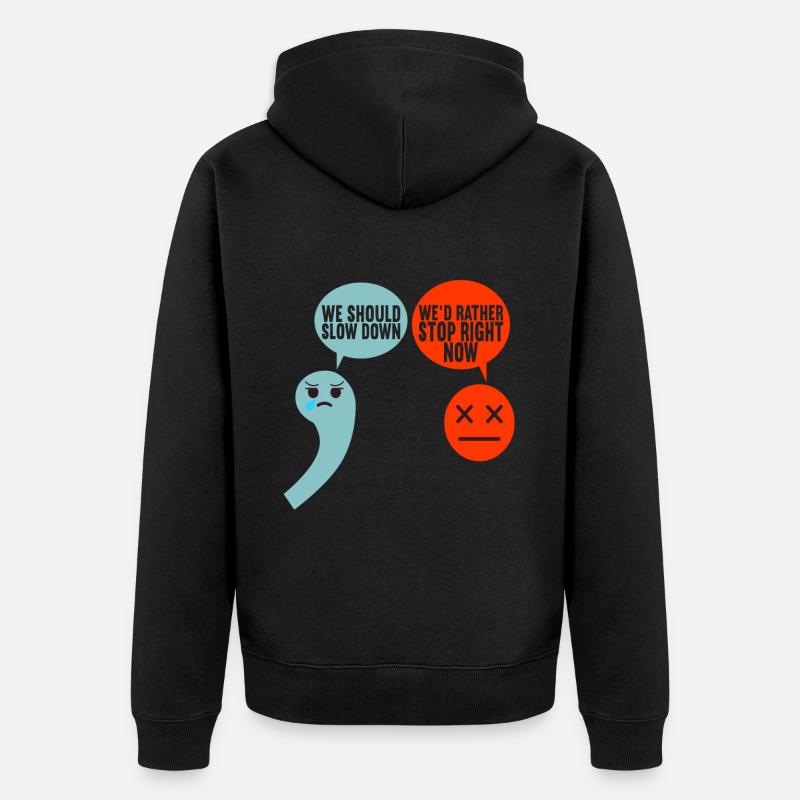 Professeur d’anglais Englisch Lehrer - Veste à capuche bio Premium Unisexe - noir