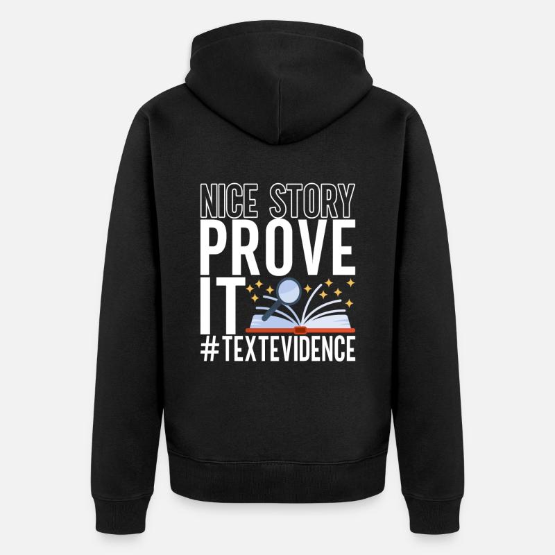 Professeur d’anglais Englisch Lehrer - Veste à capuche bio Premium Unisexe - noir