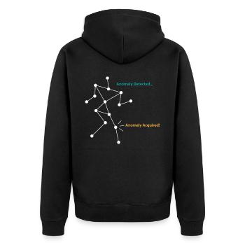SLS Camera Ghost Hunt, Ghost Hunter - Unisex Premium Organic Zip Hoodie - black - Back - Nico (187cm)