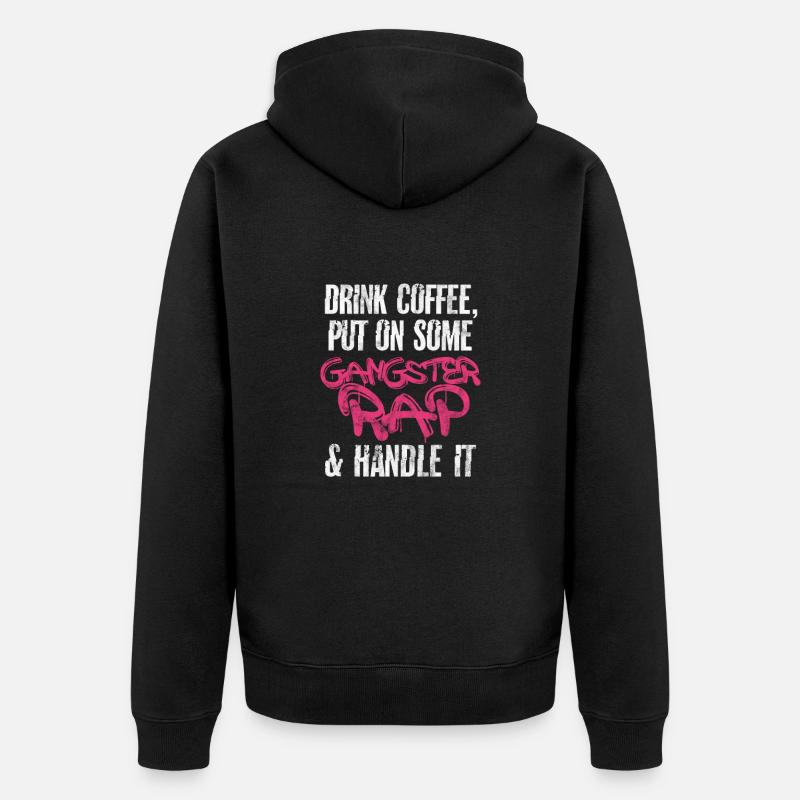 Café Rap - Veste à capuche bio Premium Unisexe - noir