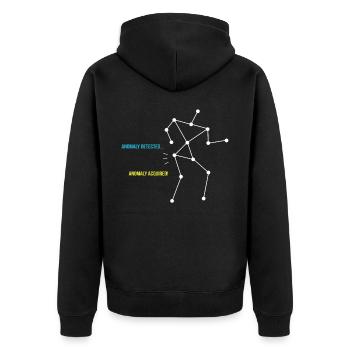 SLS Camera Ghost Hunt, Ghost Hunter - Unisex Premium Organic Zip Hoodie - black - Back - Nico (187cm)