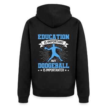 Dodgeball Player Gift Ball Jeux Dodgeball - Veste à capuche bio Premium Unisexe - noir - Dos - Nico (187cm)