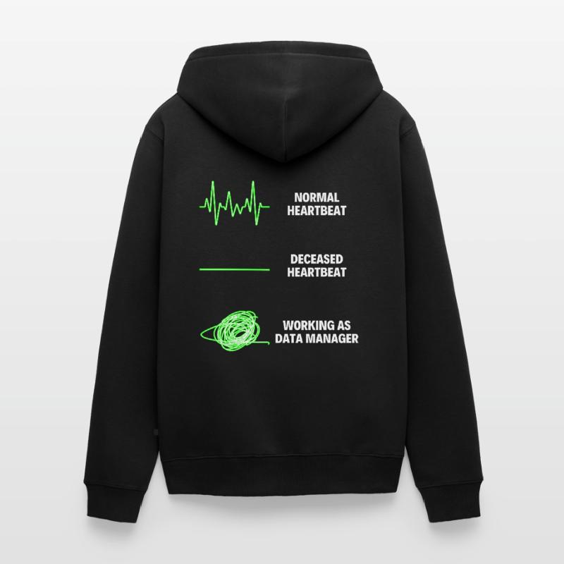 Data Manager Worker Coding Specialist Database Unisex Premium Organic Zip Hoodie