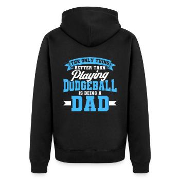 Dodgeball Player Gift Ball Jeux Dodgeball - Veste à capuche bio Premium Unisexe - noir - Dos - Nico (187cm)
