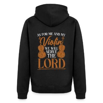 Violoniste Violoniste Jesus Faith - Veste à capuche bio Premium Unisexe - noir - Dos - Nico (187cm)