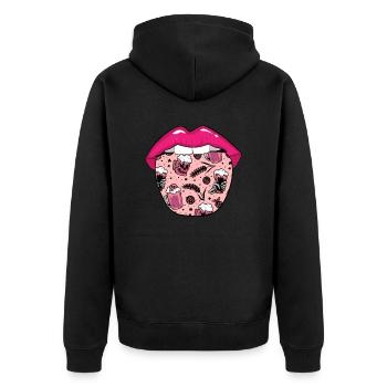 Bière artisanale Langue de bière artisanale - Veste à capuche bio Premium Unisexe - noir - Dos - Nico (187cm)