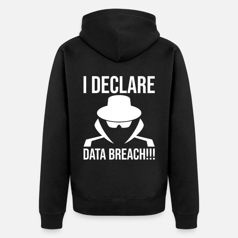 Cybersecurity Computersicherheit Cybersecurity - Unisex Premium Bio Zip Hoodie - Schwarz
