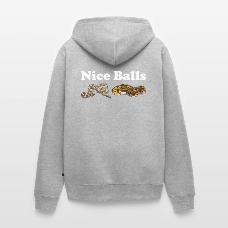 Drôle de boule Python Serpent Veste à capuche bio Premium Unisexe