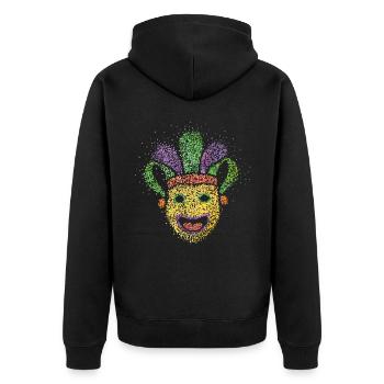 Carnival Confetti Jeck Fastelovend Costume Set - Veste à capuche bio Premium Unisexe - noir - Dos - Nico (187cm)