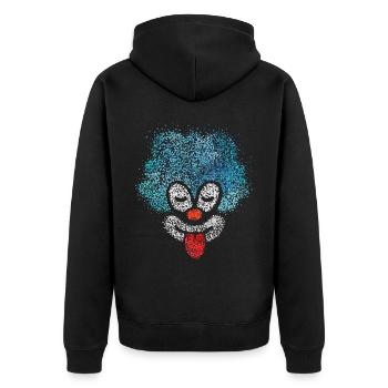 Clown Carnaval Confettis Viva Colonia Kölle Alaaf - Veste à capuche bio Premium Unisexe - noir - Dos - Nico (187cm)