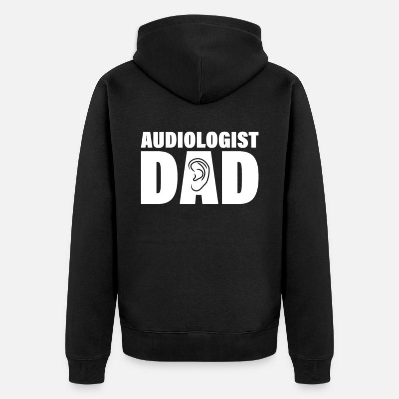 Job - Audiologiste Papa - Veste à capuche bio Premium Unisexe - noir