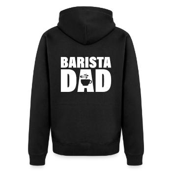 Job - Barista Dad - Veste à capuche bio Premium Unisexe - noir - Dos - Nico (187cm)