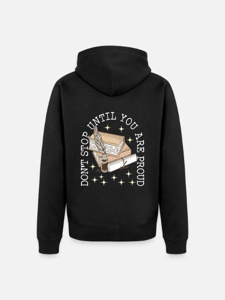 Author Schreiber - Unisex Premium Organic Zip Hoodie - black
