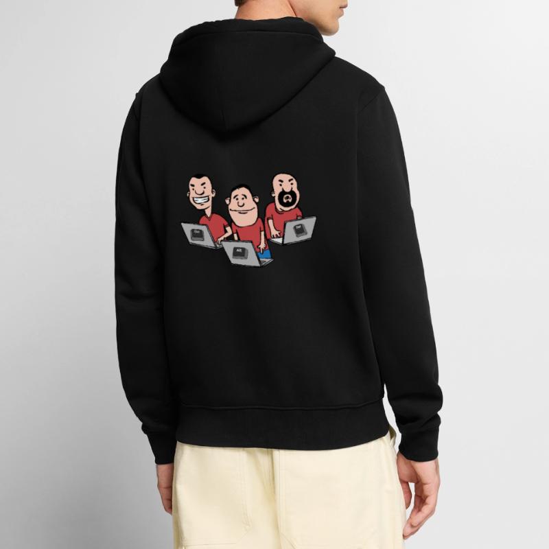 Ctrl Alt Del Hack Informatiker Computer Unisex Premium Bio Zip Hoodie