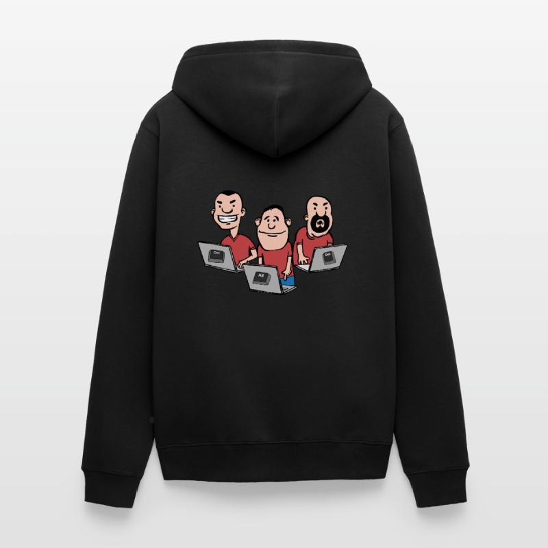 Ctrl Alt Del Hack Informatiker Computer Unisex Premium Bio Zip Hoodie