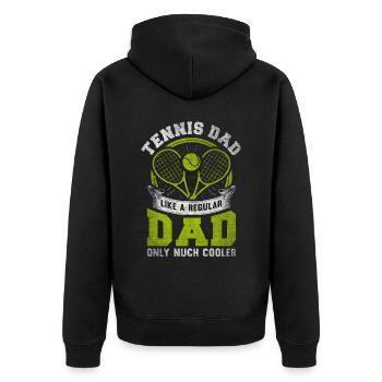 Cool Tennis Papa Joueur de tennis Père - Veste à capuche bio Premium Unisexe - noir - Dos - Nico (187cm)