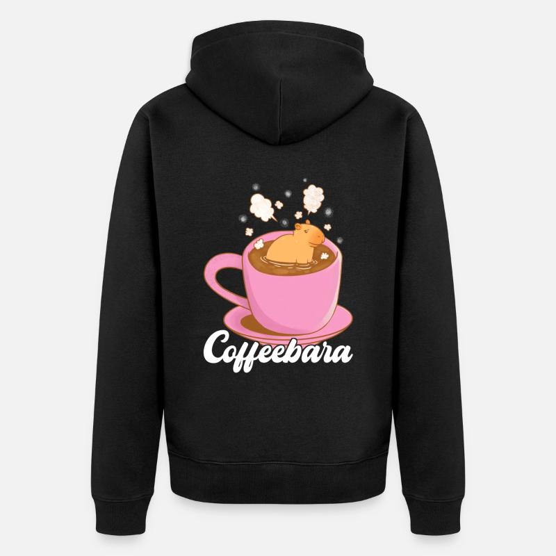 Capybara - Veste à capuche bio Premium Unisexe - noir