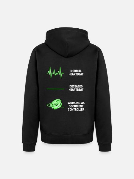 Document Controller Business Documents Responsible - Unisex Premium Organic Zip Hoodie - black