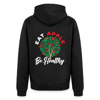 Apple Picking Squad Apple Fruit Lover Apple - Unisex Premium Organic Zip Hoodie - black - Back - Nico (187cm)