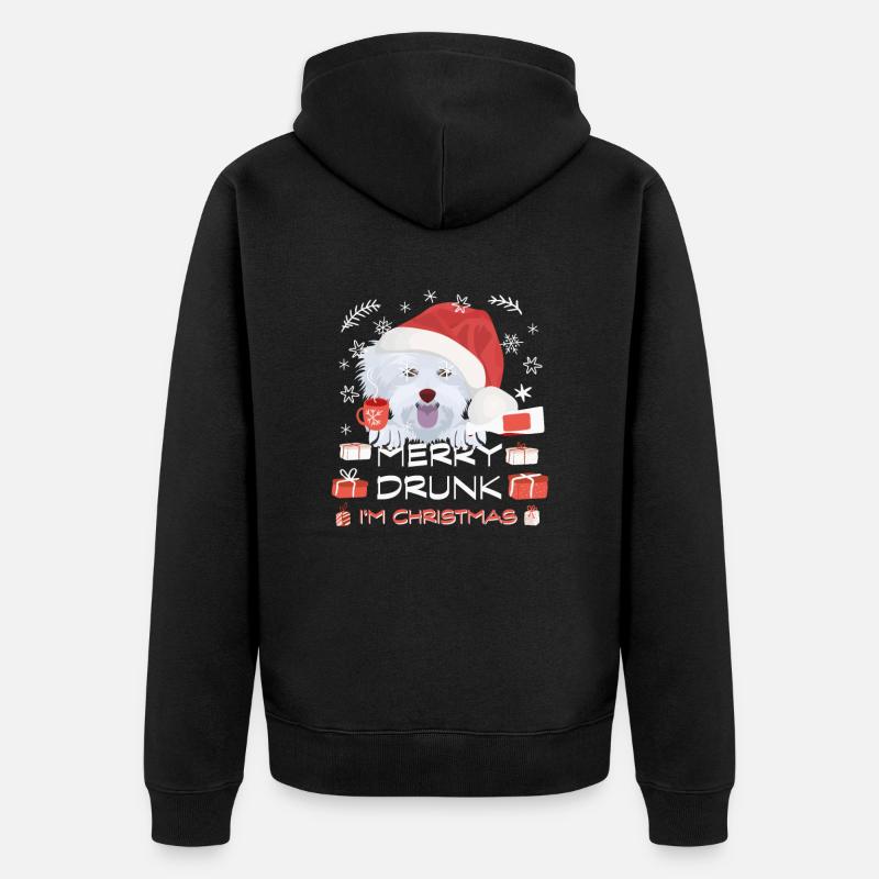 Marché de Noël maltais - Veste à capuche bio Premium Unisexe - noir