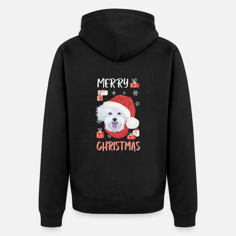 Malteser Joyeux Noël - Veste à capuche bio Premium Unisexe - noir