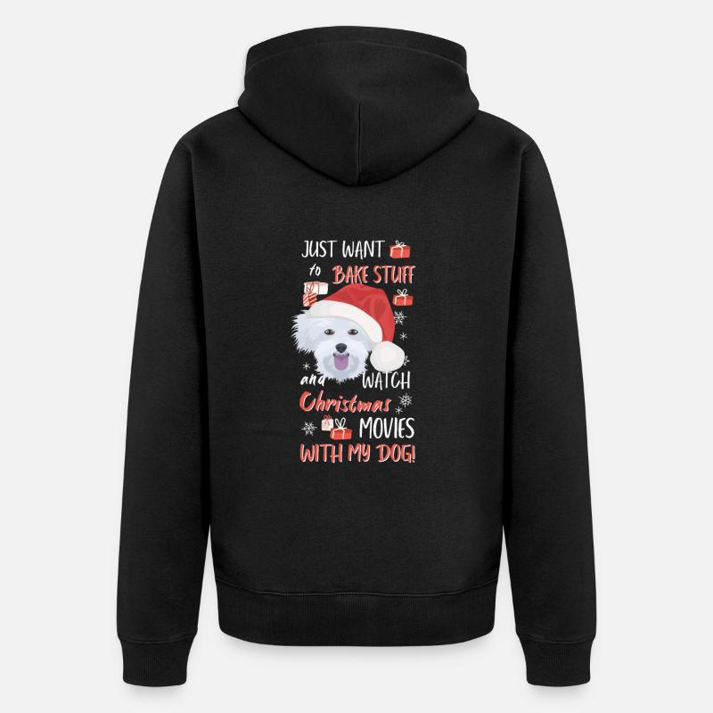 Malteser Joyeux Noël - Veste à capuche bio Premium Unisexe - noir