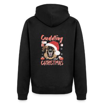 Joyeux Noël Leonberg - Veste à capuche bio Premium Unisexe - noir - Dos - Nico (187cm)